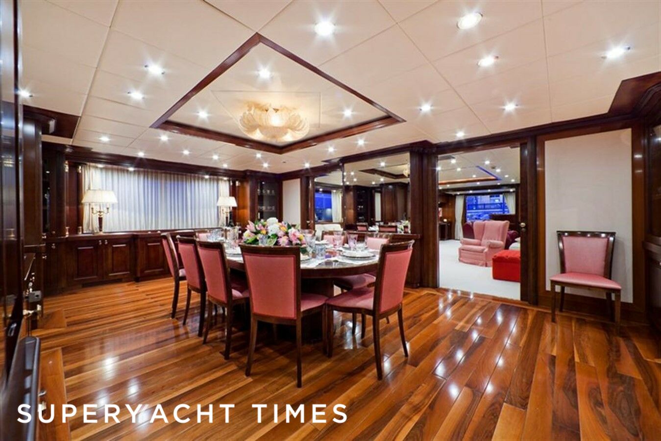 Sophie Blue yacht dining area