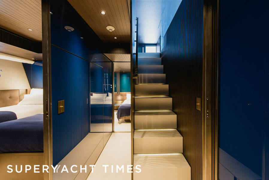 Zazzazu II yacht hall and staircase