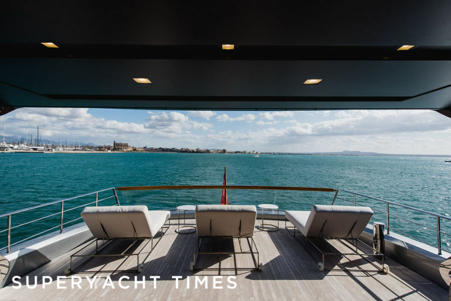 Zazzazu II yacht sun deck