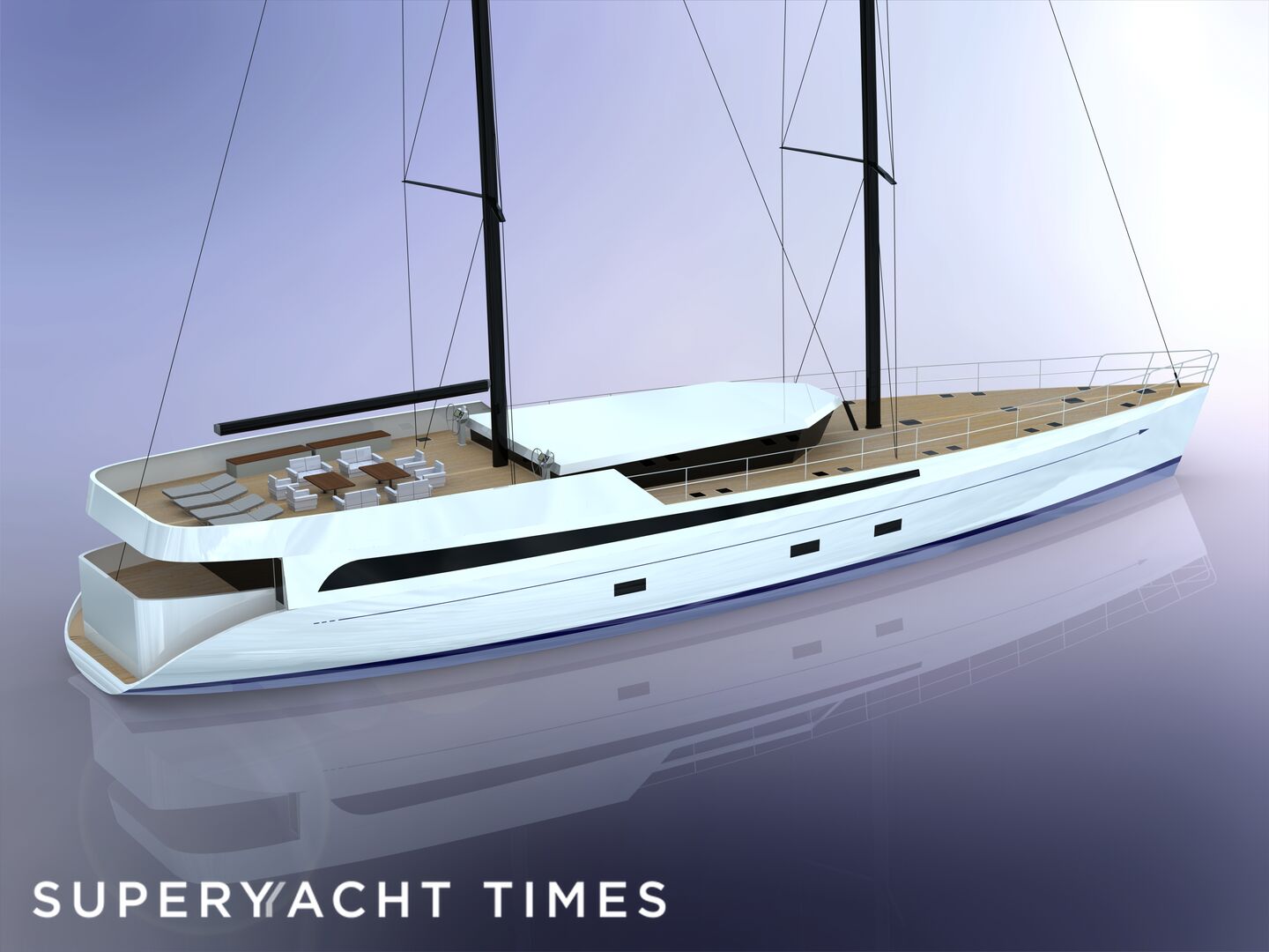 Sailing without a mainsail The concept sailing yacht Oceanbel 128