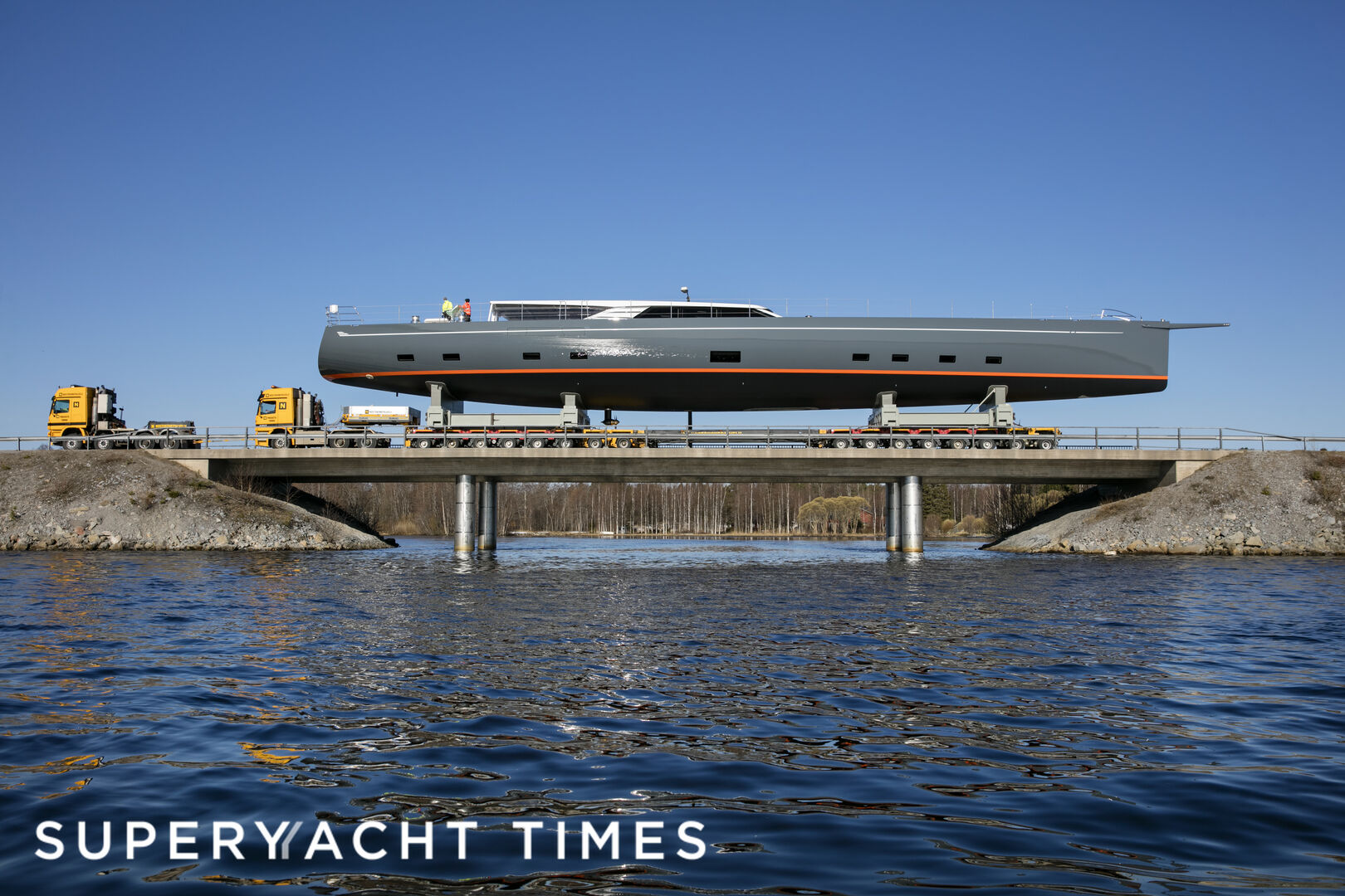 45m Baltic sailing yacht Path in transit