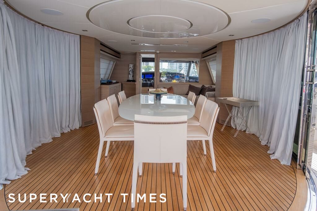 Dieval yacht dining