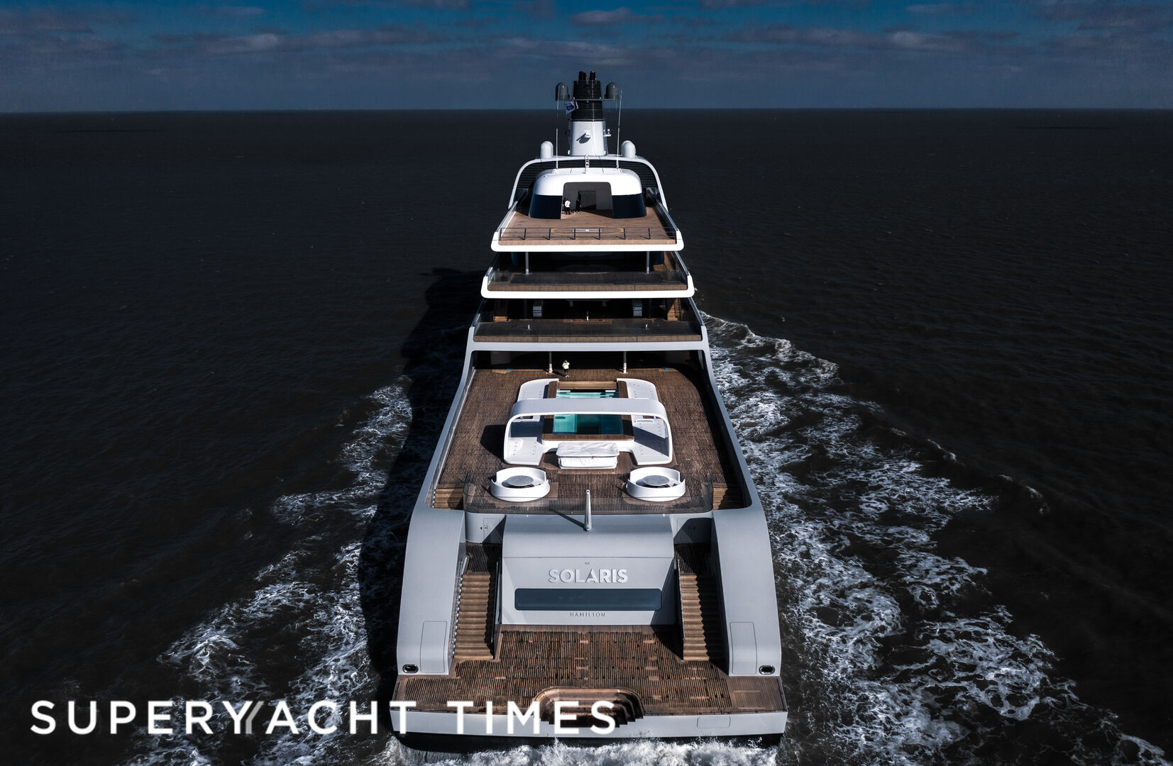 Solaris yacht by Lloyd Werft sea trials