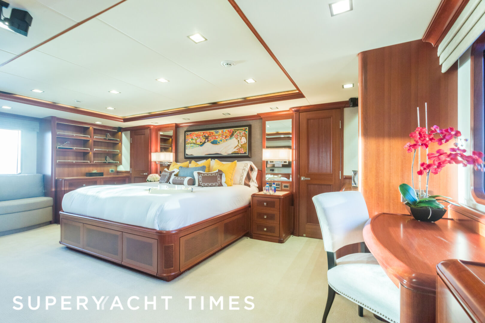 My Aurora yacht master's cabin