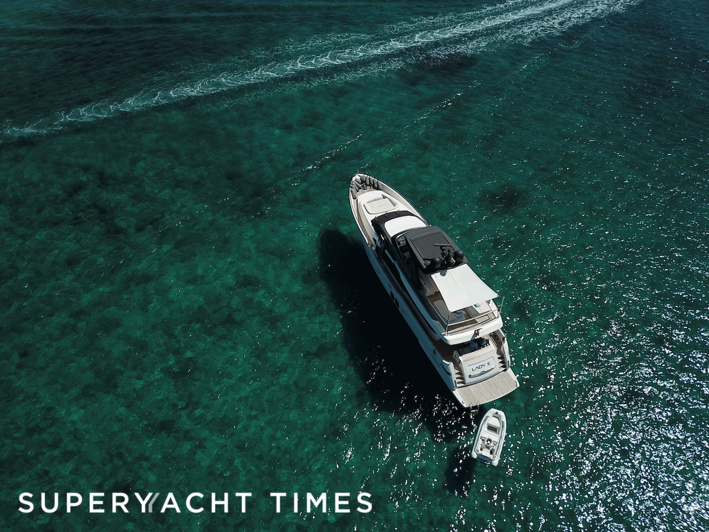 Lady E yacht anchored