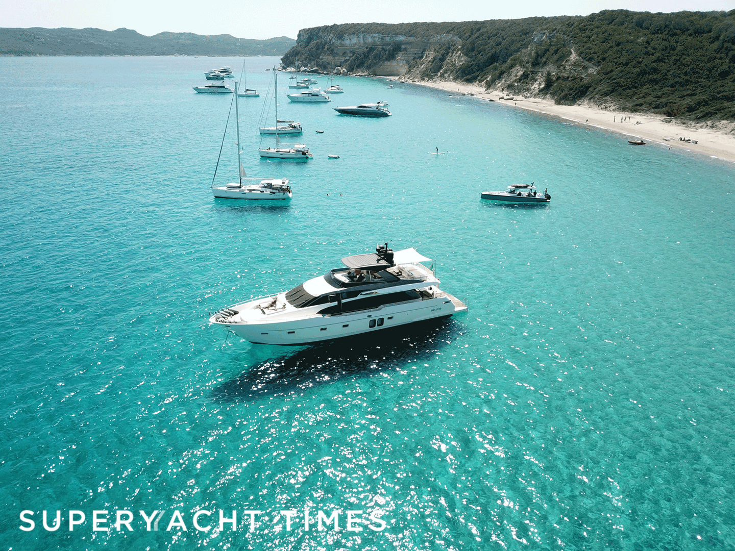 Lady E yacht anchored