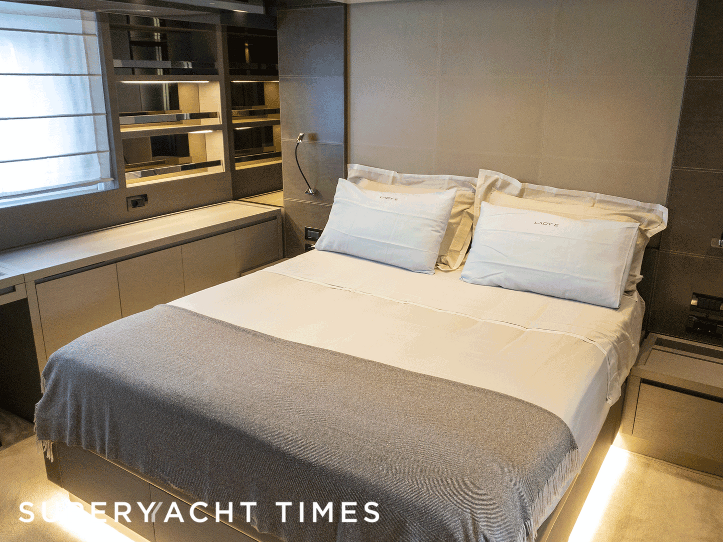Lady E yacht stateroom