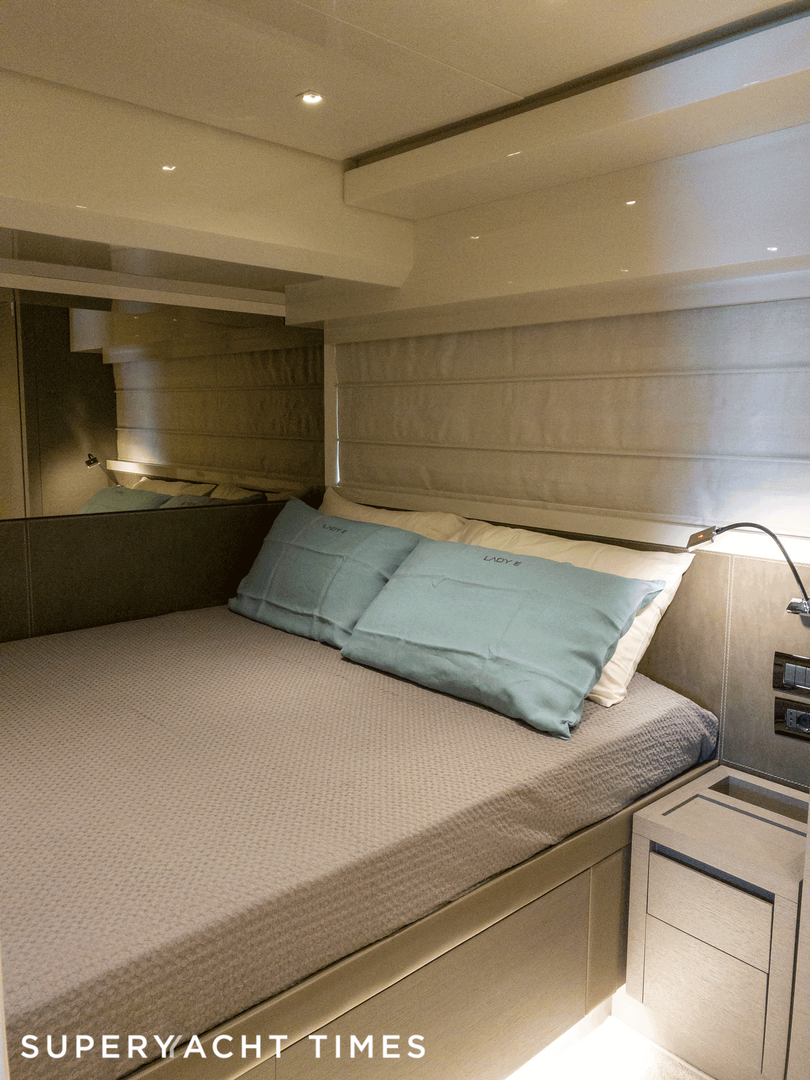 Lady E yacht stateroom