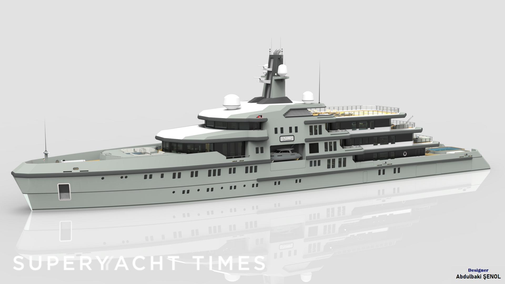 90m explorer superyacht concept Abdulaki Şenol