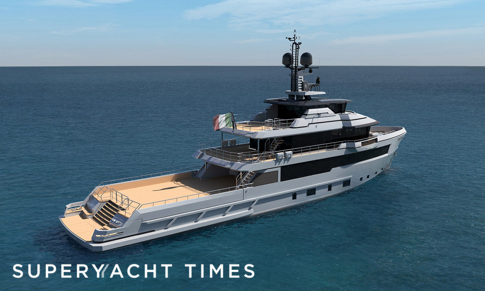 Flexplorer 146 yacht exterior design 