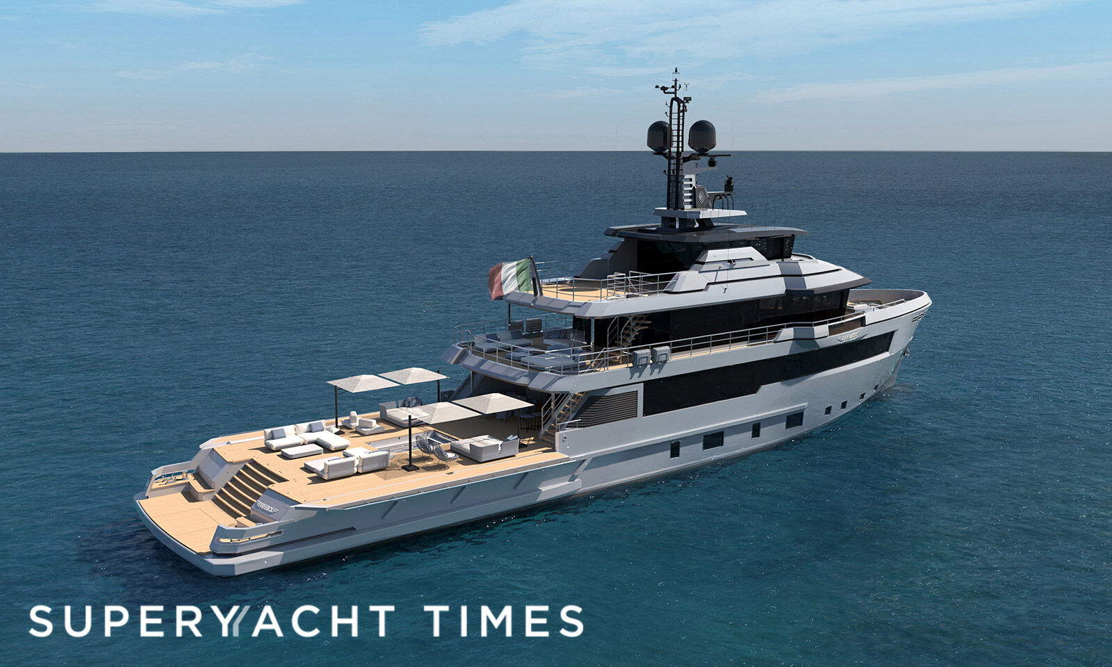 Flexplorer 146 yacht exterior design 