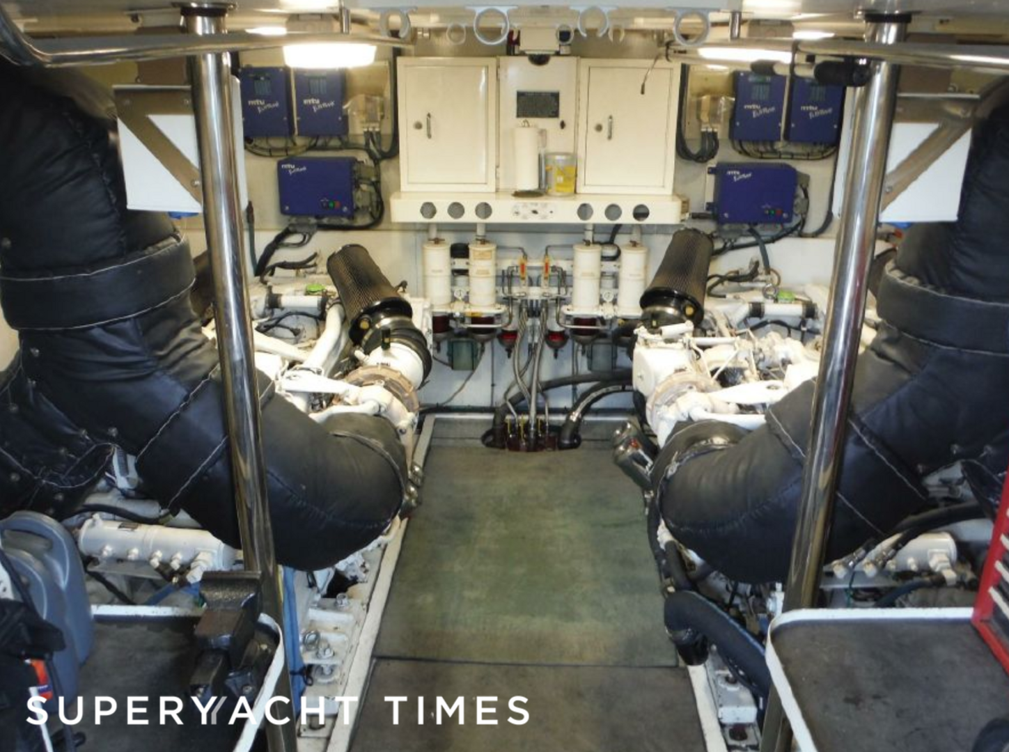 Marigot yacht engine room