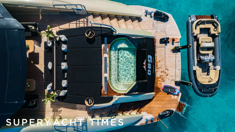 DB9 yacht deck