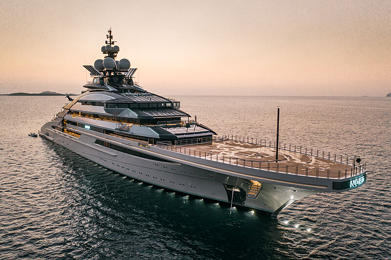 planimetrie di mega yacht