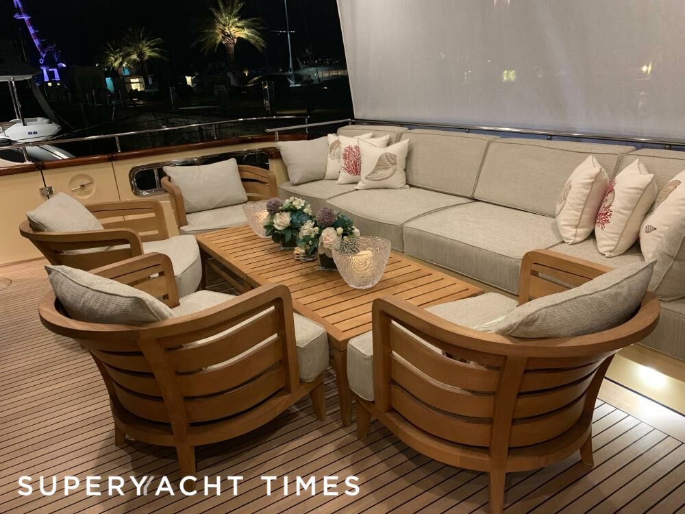 Christina yacht aft deck