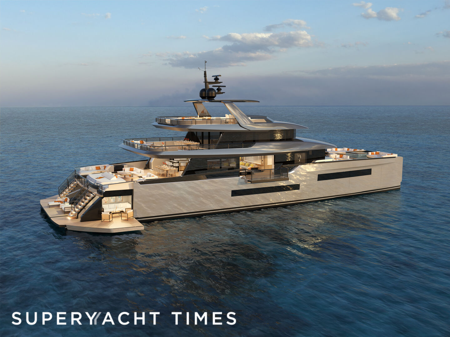 ISA Yachts unveils new 40m power catamaran ISA Zeffiro 130