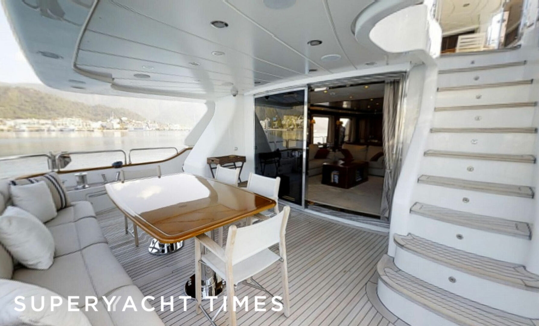 Escape S yacht aft deck