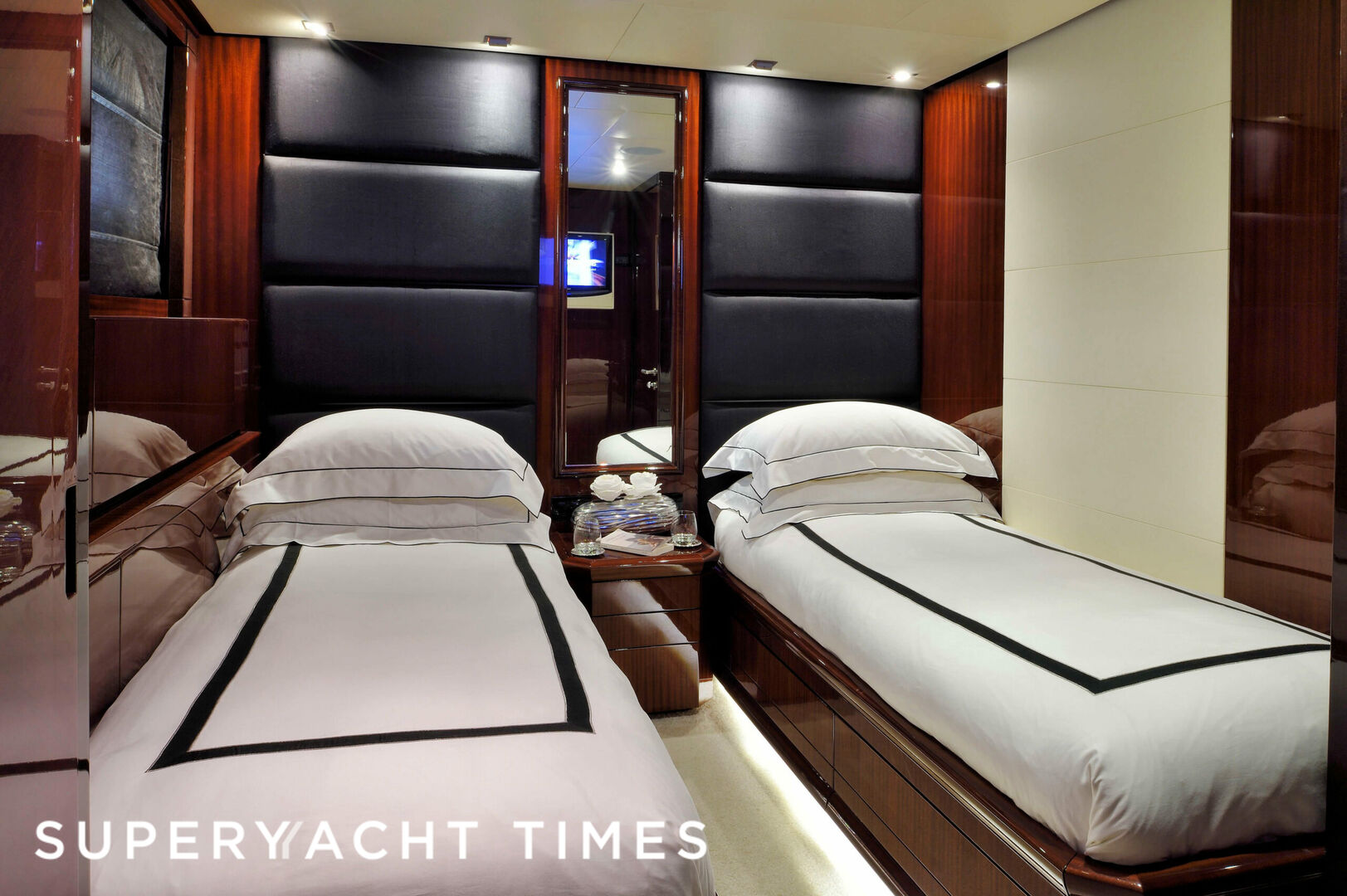Whipsering Angel yacht stateroom