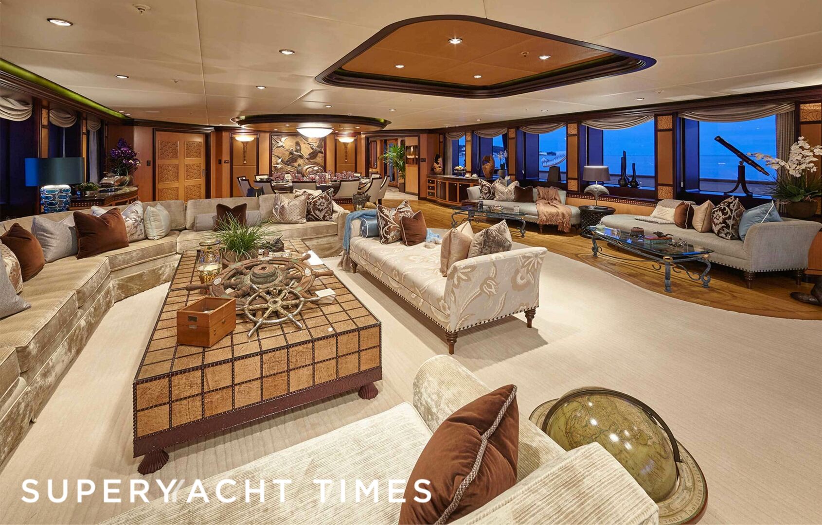 Trident yacht saloon