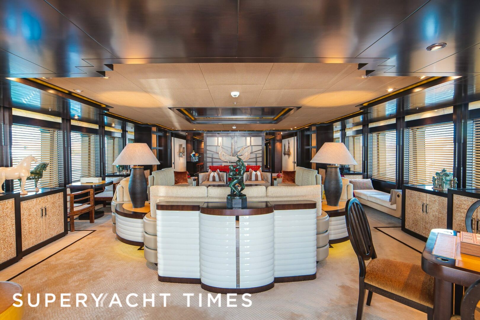 Trident yacht saloon