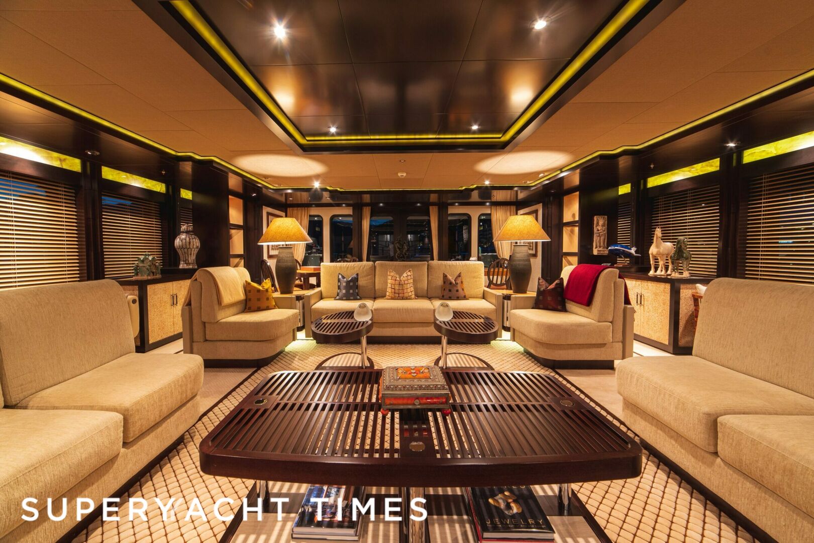 Trident yacht saloon