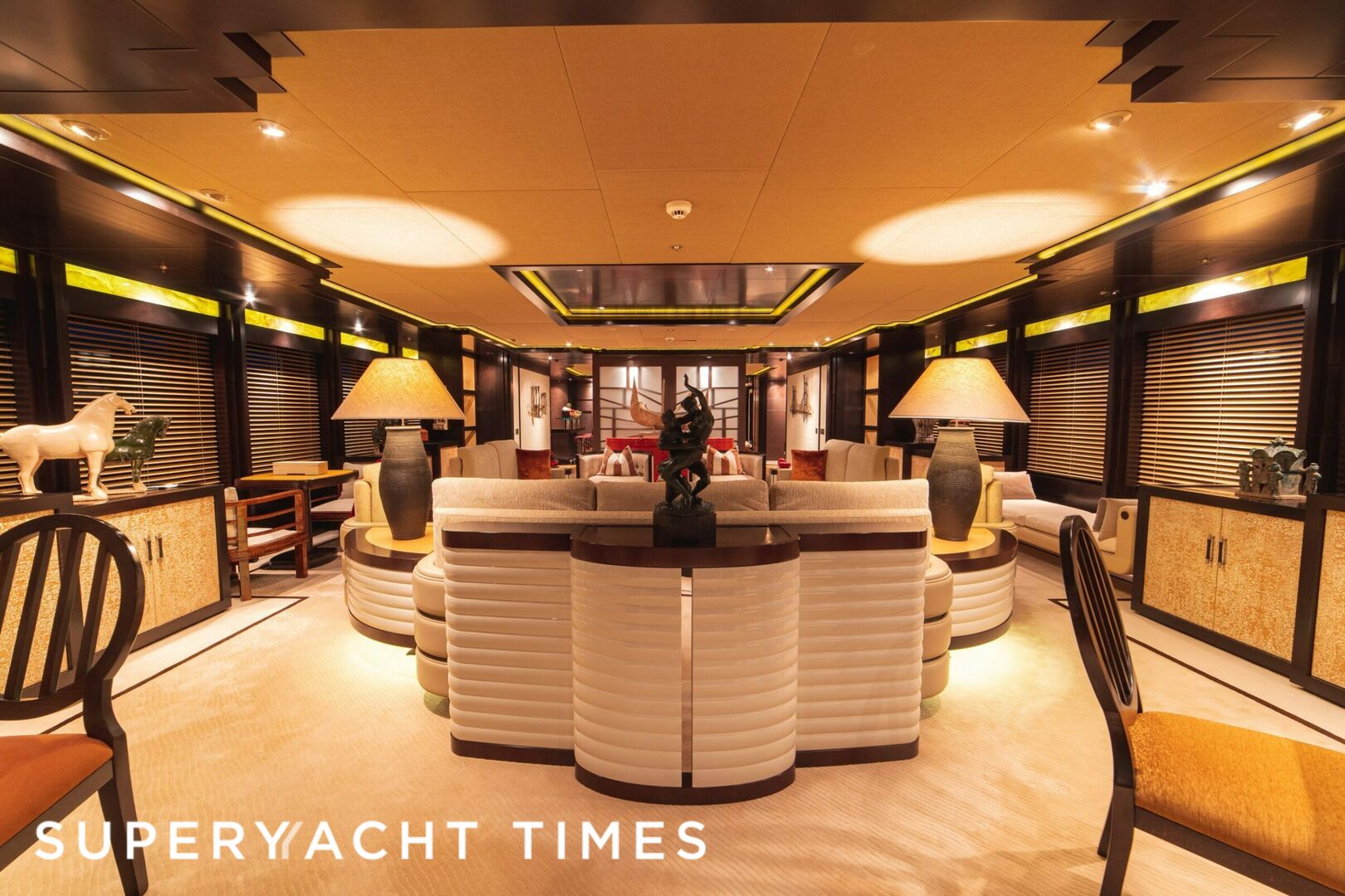 Trident yacht saloon