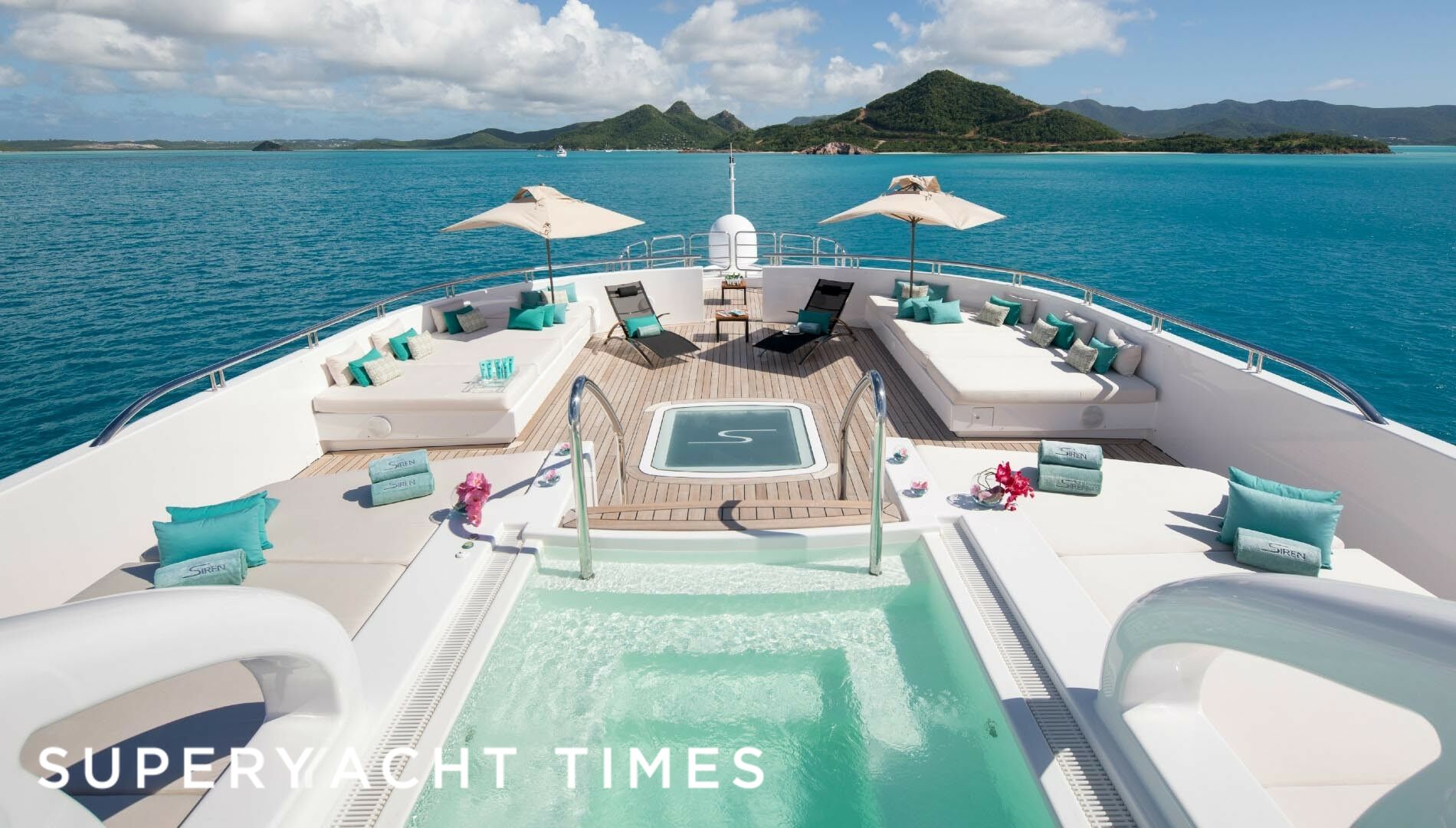 Siren yacht deck