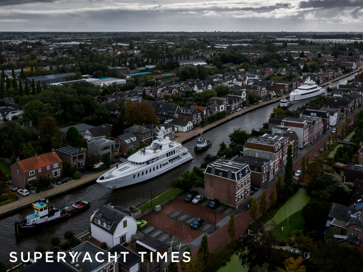 Harle and Najiba yachts arriving for refit