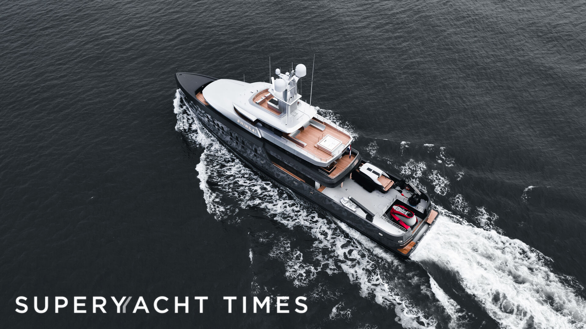 Shinkai yacht on sea trials