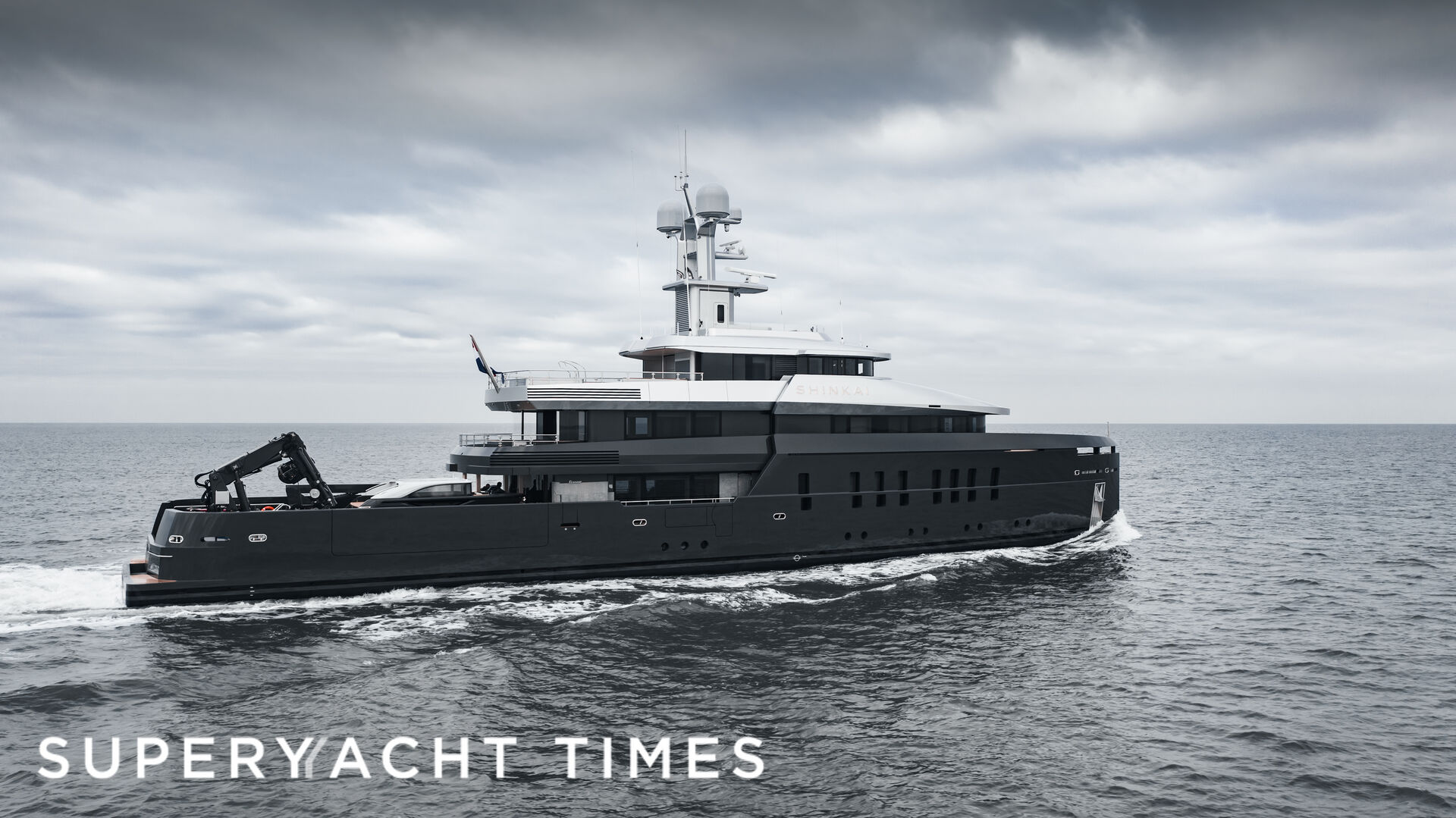 Shinkai yacht on sea trials