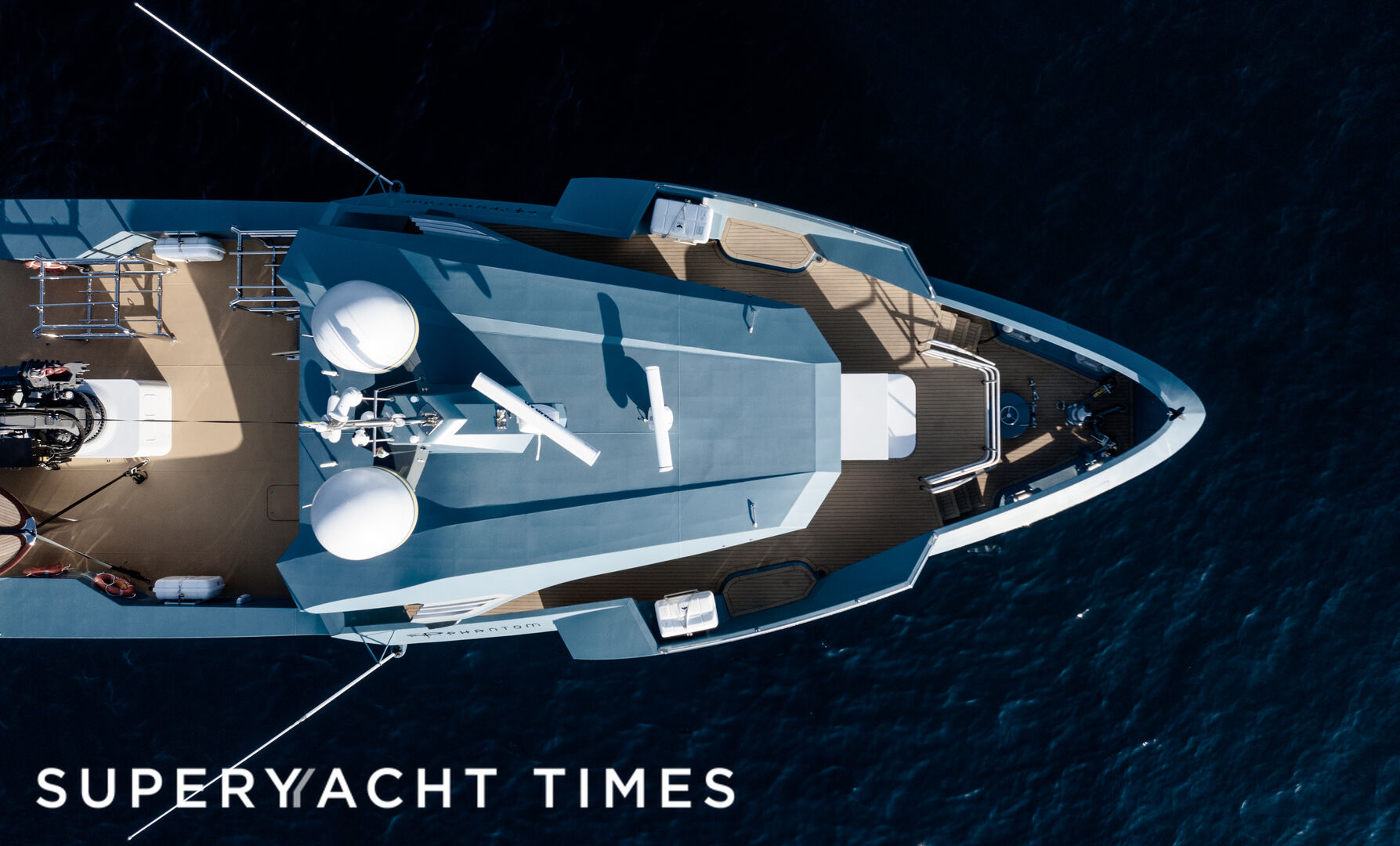 Phi Phantom yacht anchored