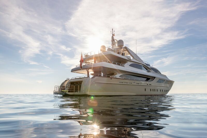 Panakeia yacht anchored 