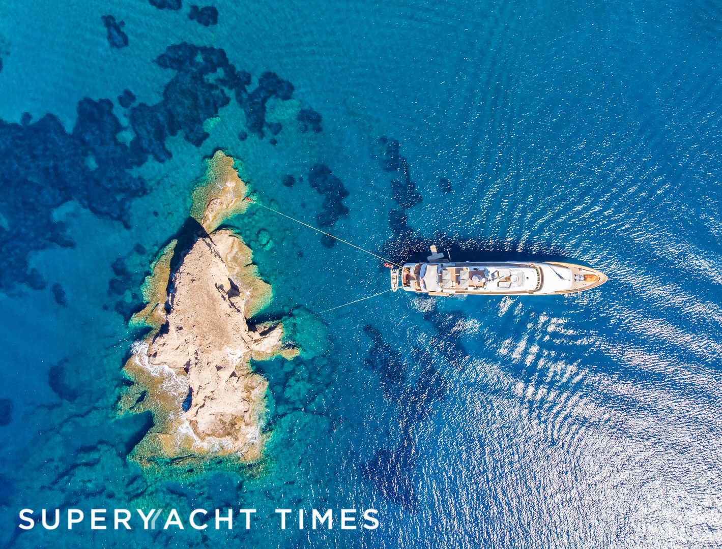 Bash yacht aerial