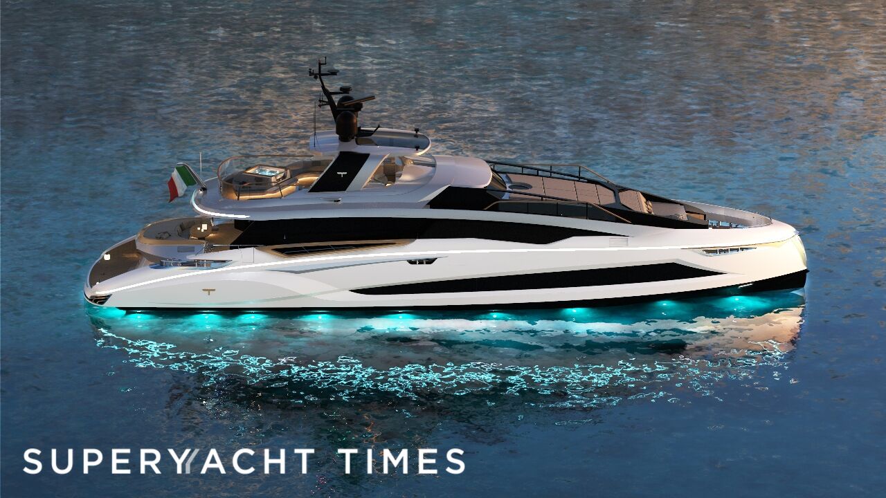 Tecnomar Evo 120 yacht exterior design