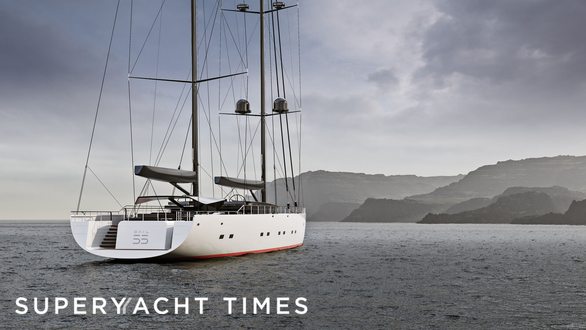 Sail 55 yacht exterior design 