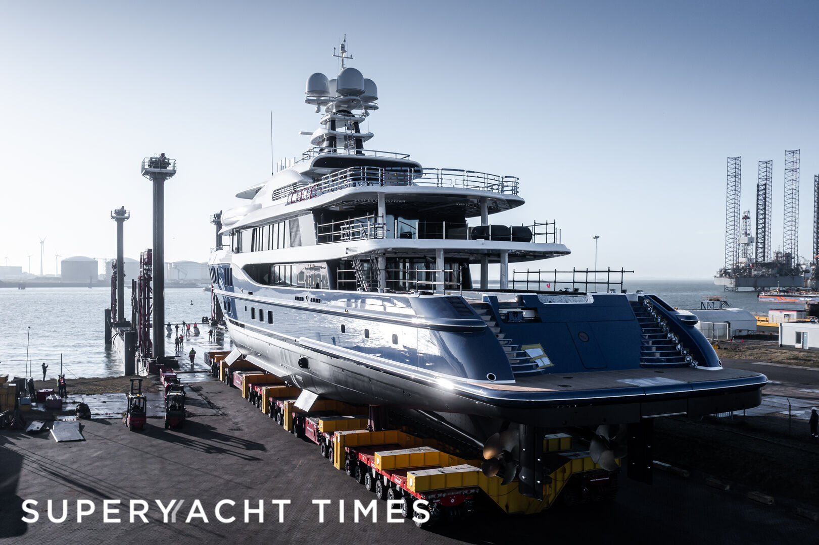 Amels Project 24207 yacht launch 