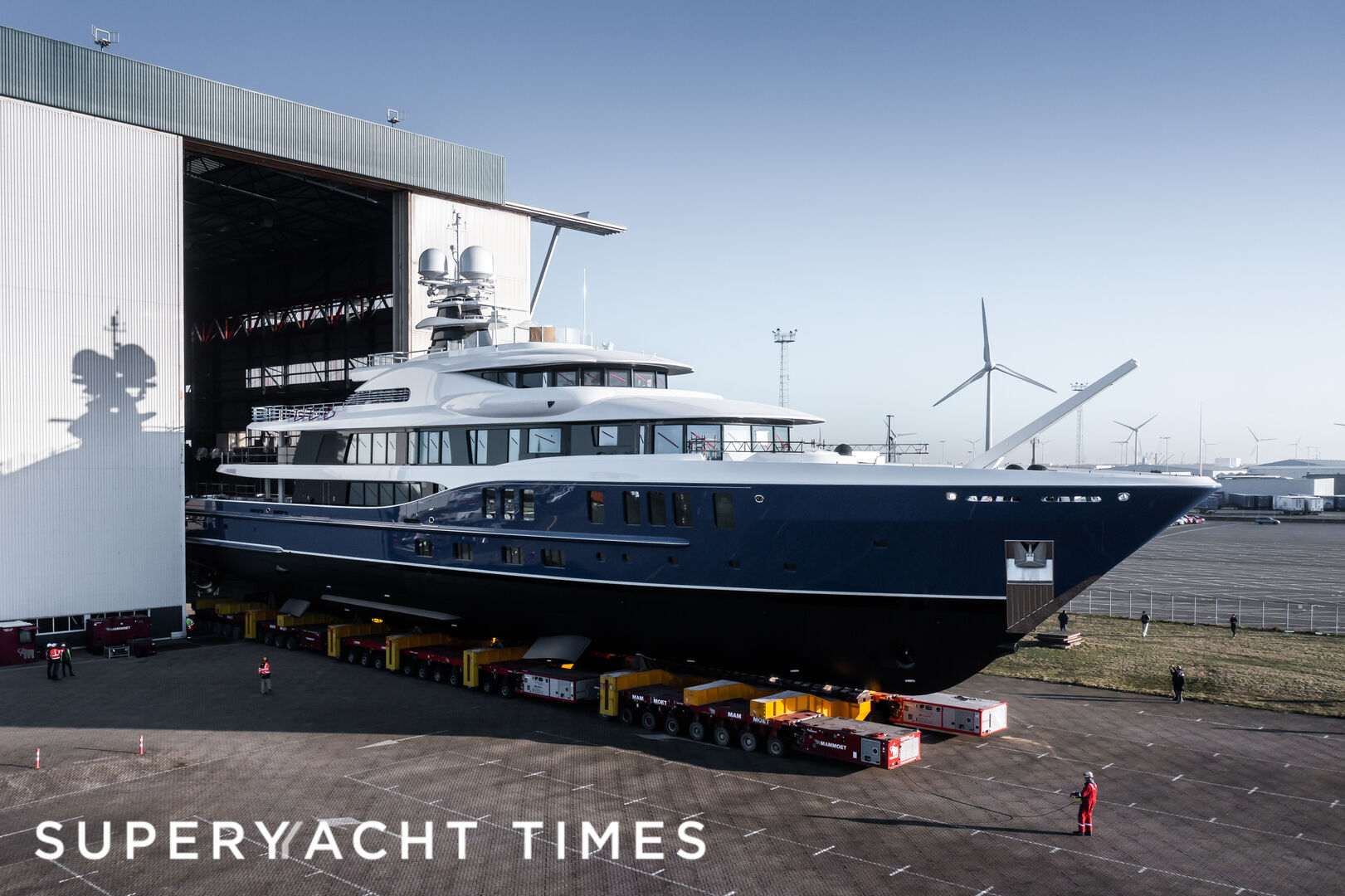 Amels Project 24207 yacht launch 