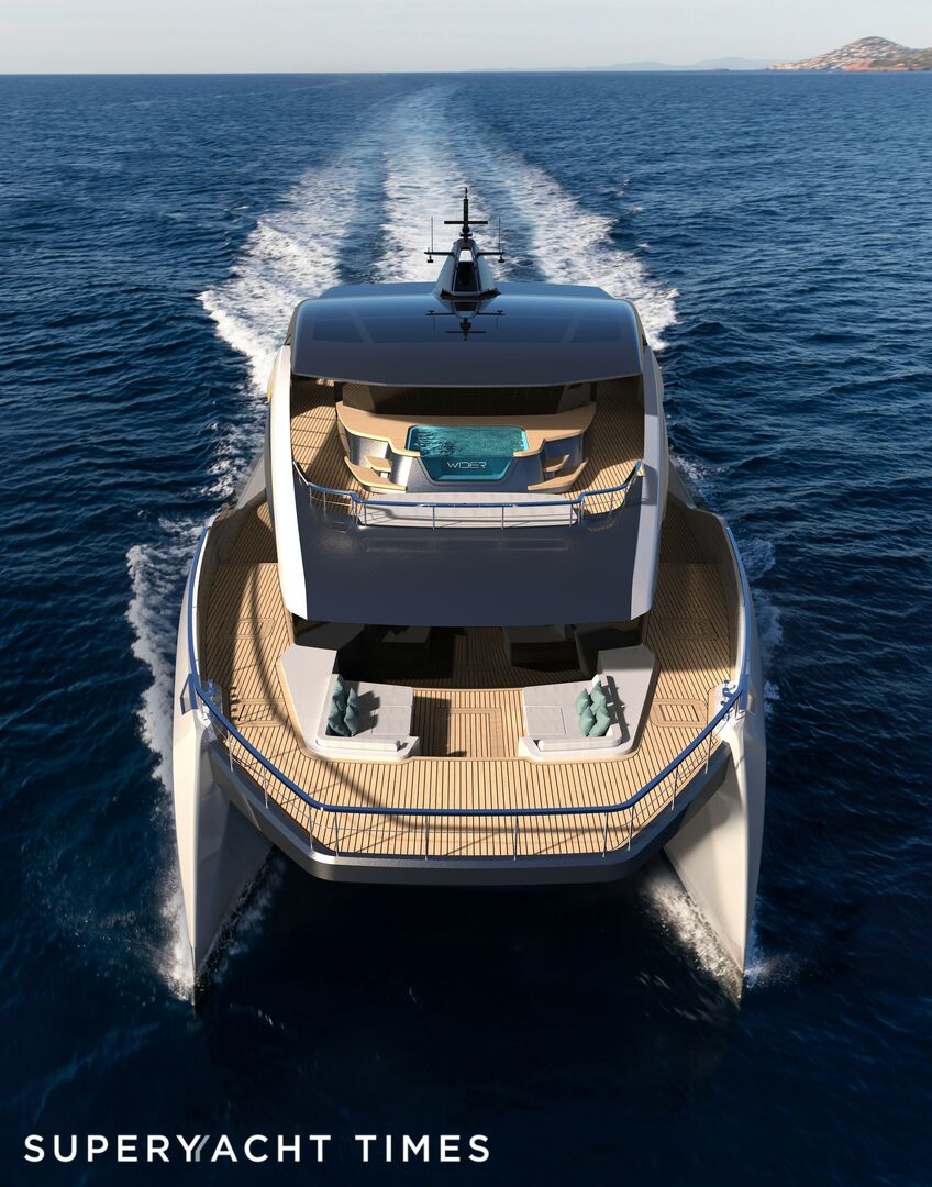 Widercat 92 yacht exterior design 