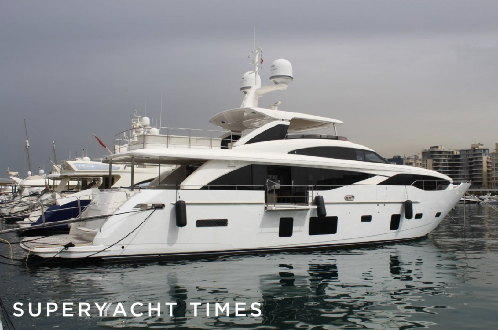 Samaya yacht in marina 