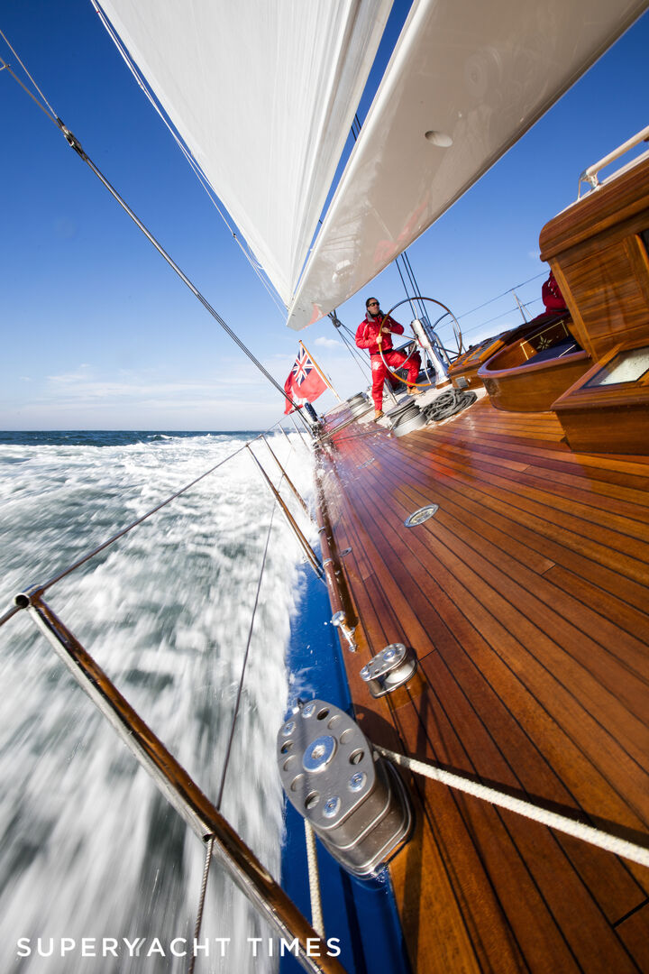 Sailing onboard the J Class Endeavour