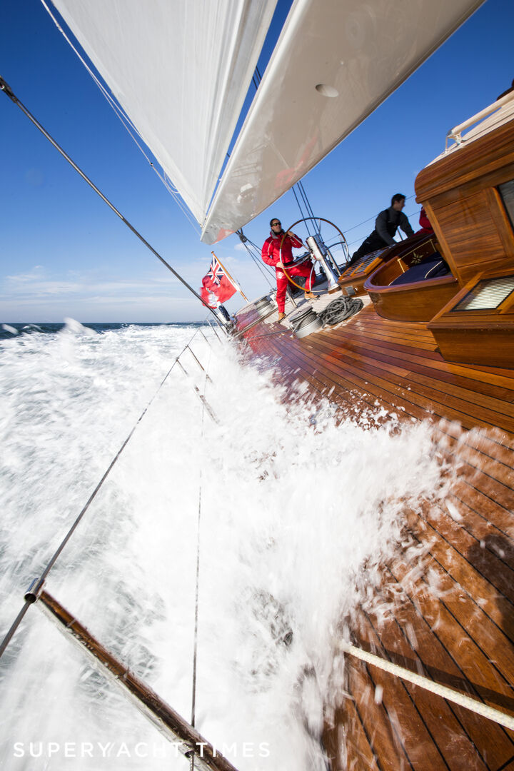 Sailing onboard the J Class Endeavour