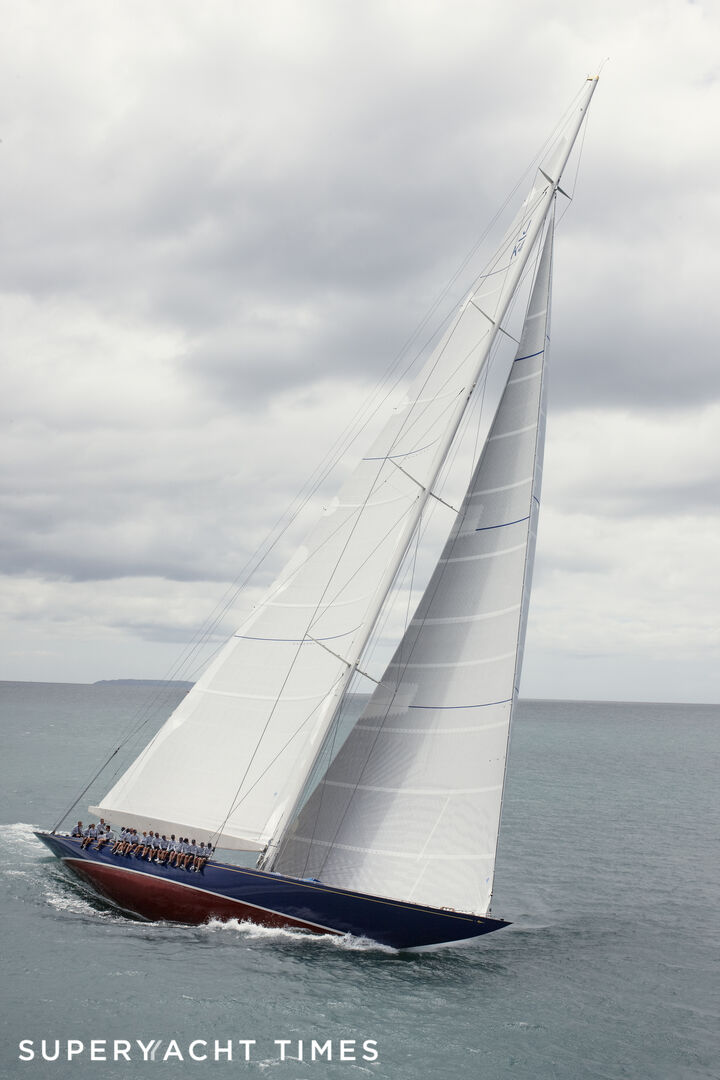 J Class Endeavour under sail
