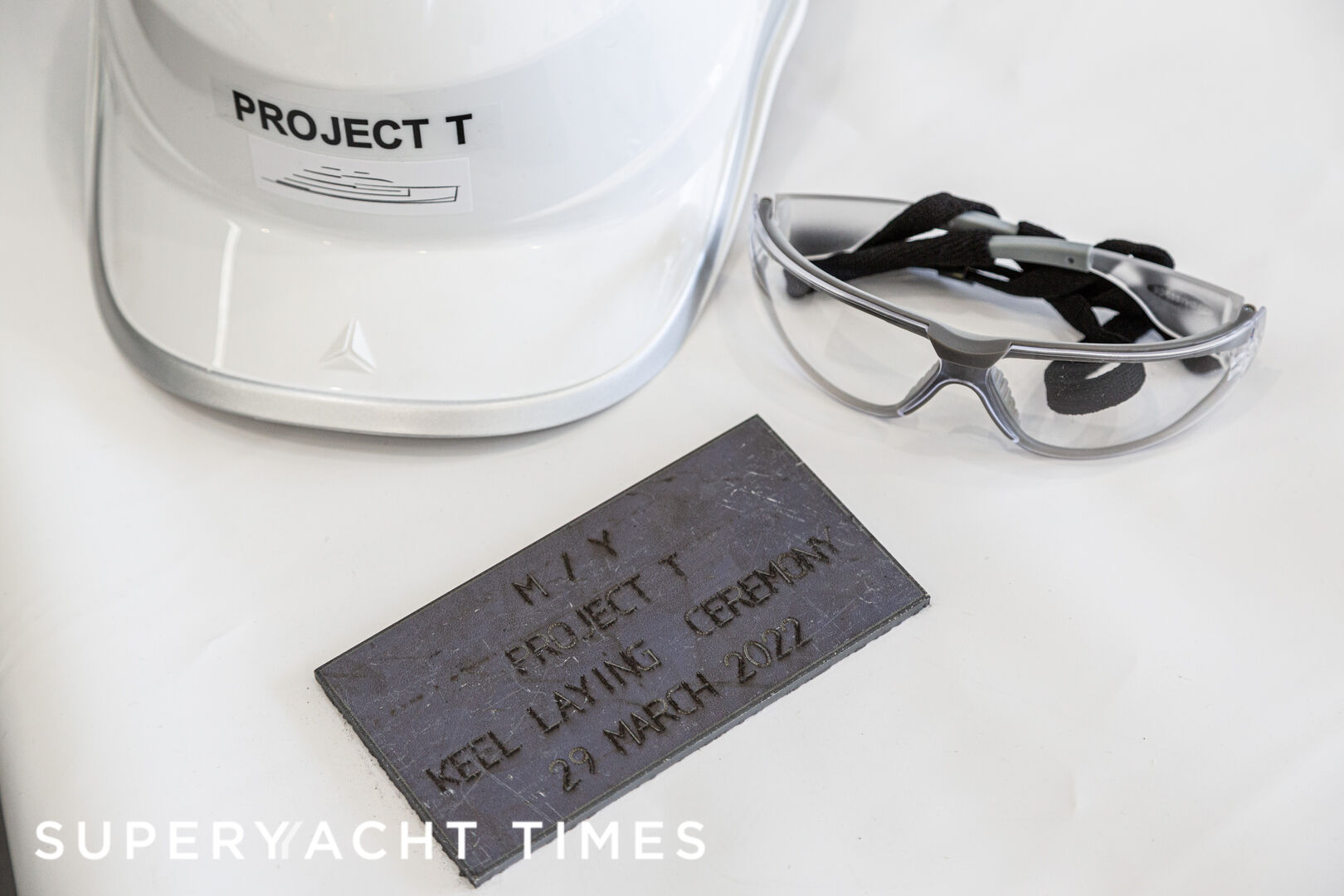 Project T yacht keel laying ceremony