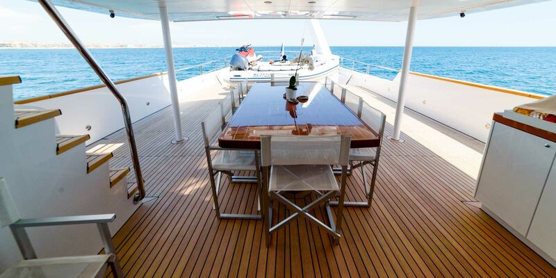Berzinc yacht deck