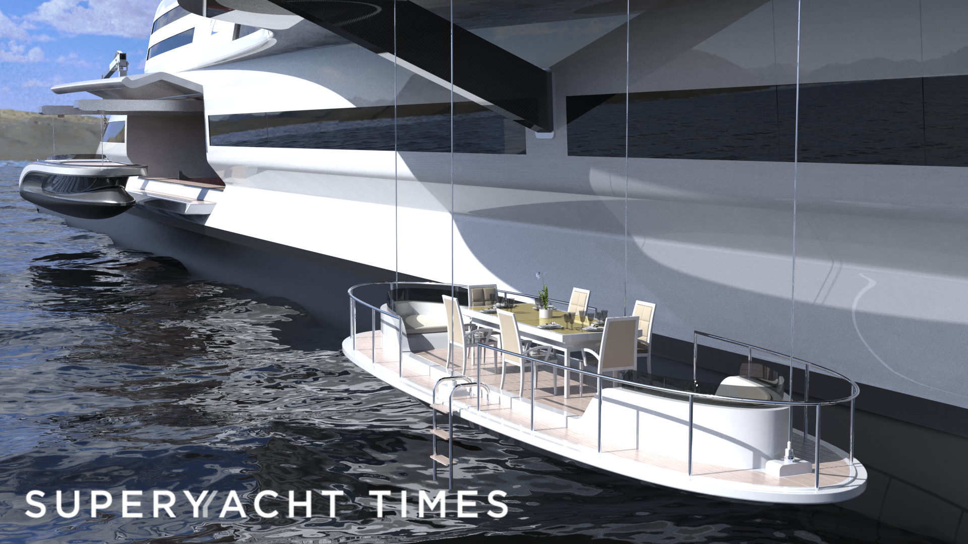 Sovrano yacht deck platform