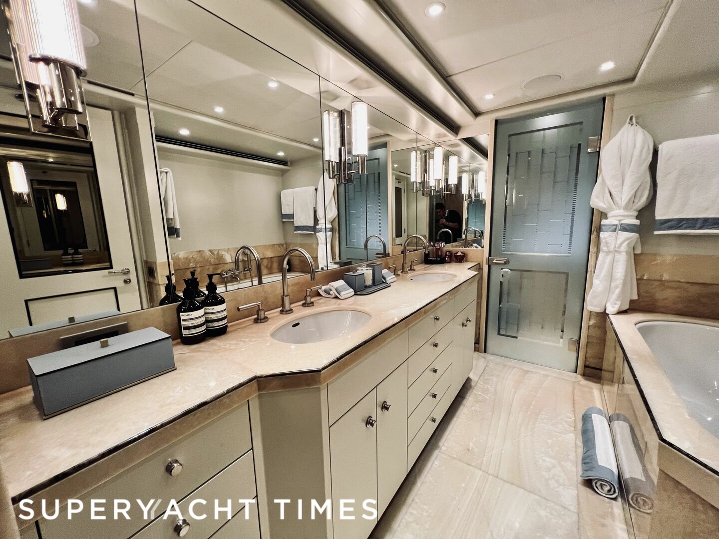 Lady Charlotte yacht bathroom