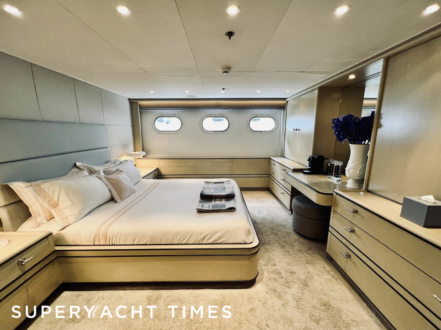 Lady Charlotte yacht stateroom