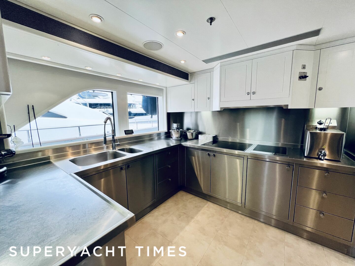 Lady Charlotte yacht galley