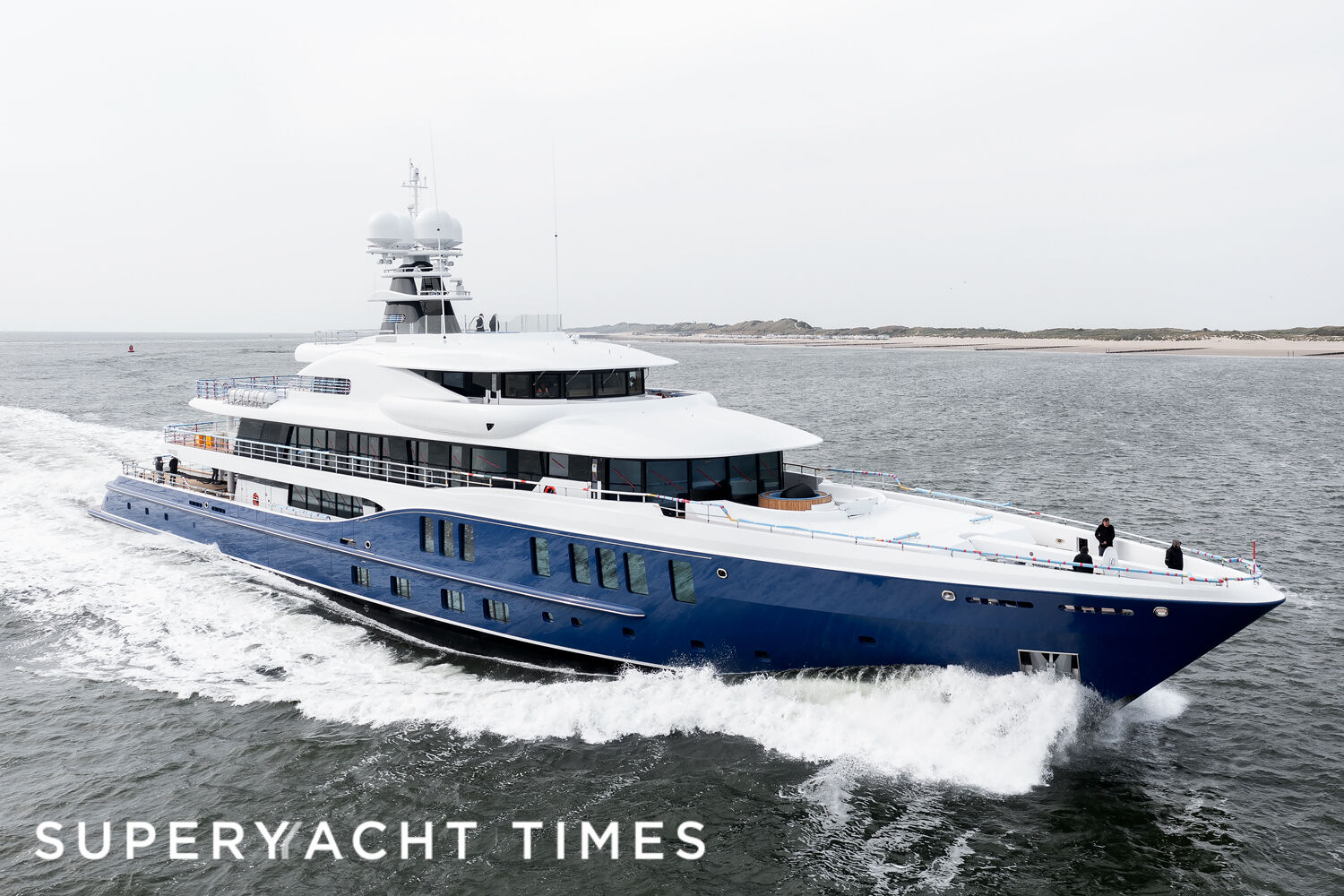 Amels 24207 yacht on sea trials