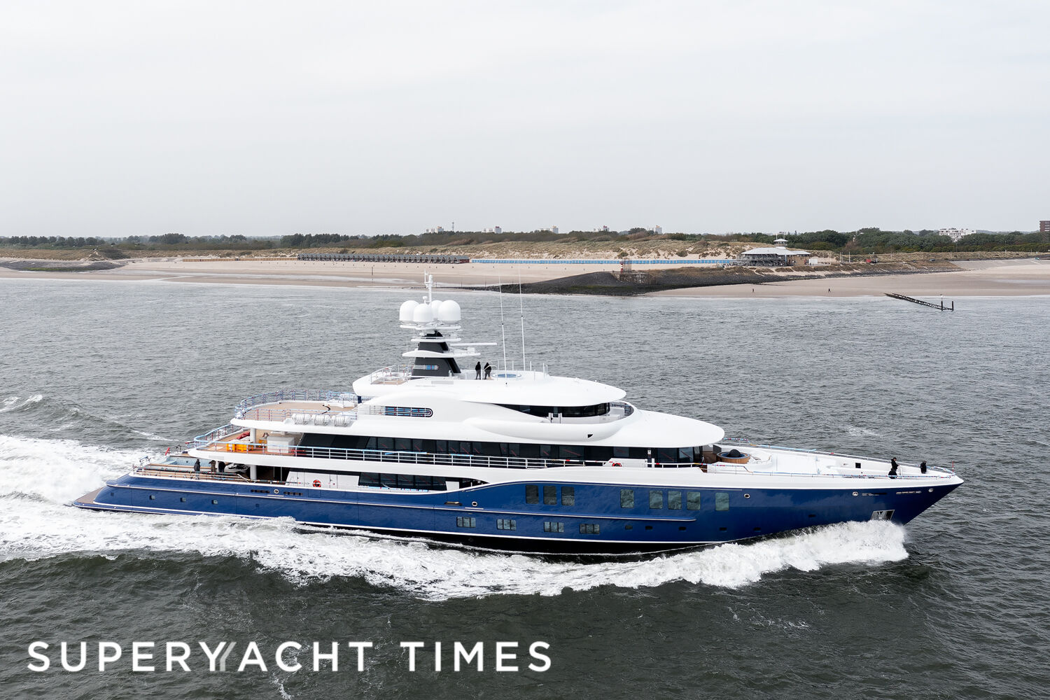 Amels 24207 yacht on sea trials
